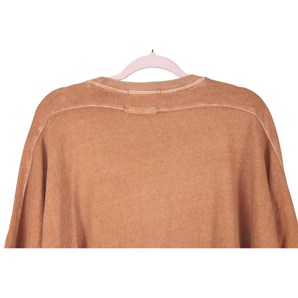 Free People We The Free Grunge Indie Sleaze Boxy Brown Cropped CC Tee Shirt XS - Picture 6 of 11